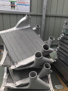 China Aluminum Tube Fin Charge Air Cooler for Aftermarke Truck Turbo Engine air to air heat exchanger factory