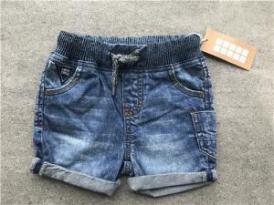 China Boys Medium Wash Pull On Denim Shorts With Rib Waistband TW72702 TW72703 factory
