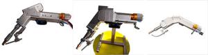 China Water Cooling Handheld Welding Head With Aluminum Steel Double Wire Feeding factory