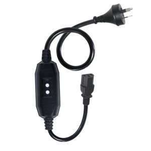 AU Plug to IEC C13 Power Cord with RCD 10A 240V