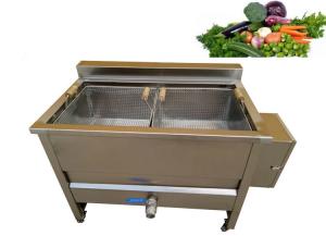 China Small Scale Vegetable Blanching Equipment , Semi Automatic Potato Blanching Machine factory