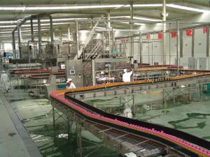China UHT Automatic Fruit Juice Production Line , Plastic Bottle Hot Filling Machine factory