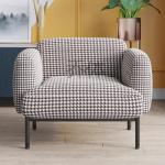 Hotel single sofa chair bedroom sofa custom fabric leisure chair