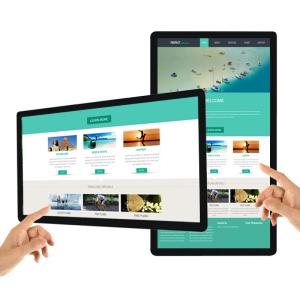 China 19inch 18.5&quot; Cheap Smart Touch Screen Android Wall Mounted digital signage cost for Restaurant factory