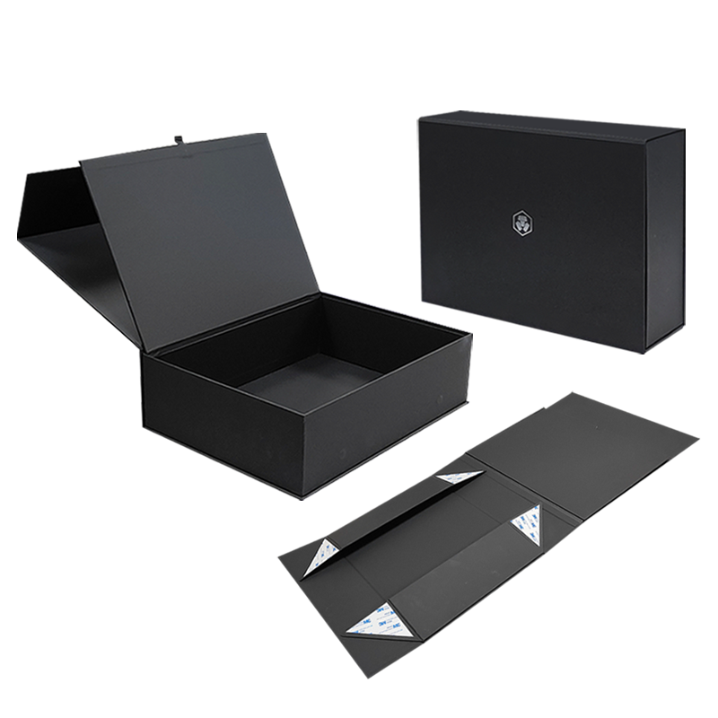 Magnetic Closure Cardboard Display Box Coin Packaging Hollow Faux Book Style Box