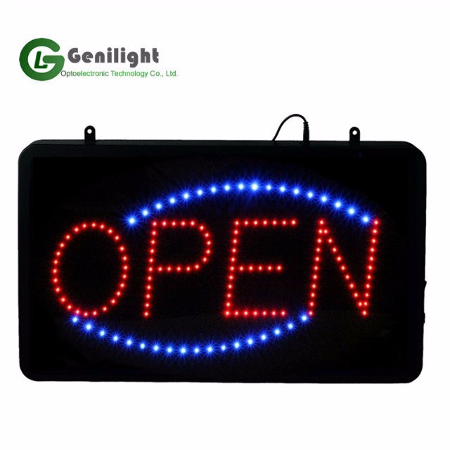 s CE Custom LED Display Sign Vivid Animation Open and Closed for Customer Requirements