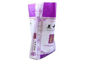 China Single Stitched Plastic Feed Bags , Recycle Dog Food Bags 25 Kg Moisture Proof factory