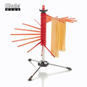 China 16 Foldable Bars Pasta Drying Rack ABS Stainless Steel Each Pole Holds 750G factory