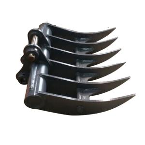 China Factory Excavator Land Clearing Rakes 1 - 100 Ton Excavator Stick Rake Q345 / NM400 factory