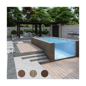 China Custom Glass Panel Wall Window Prefab Swimming Pools for Hotel 30 Years Non-Yellowing factory
