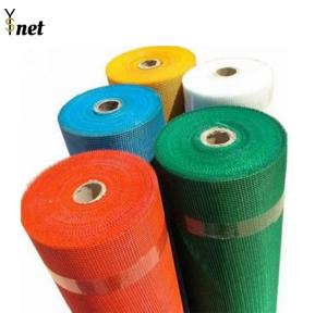 China 5*5mm 3*3mm Fiberglass Mesh Roll White Blue Green Orange Reinforcement Fiberglass Mesh factory