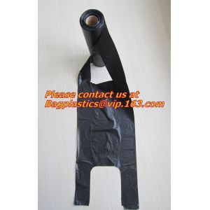 Wholesale Factory Compostable Biodegradable Plastic T-Shirt Bags,Biodegradable