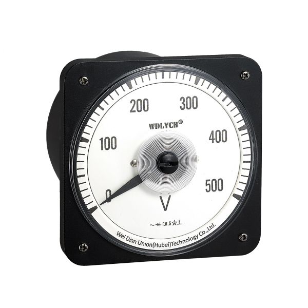 Wide Angle Advanced Analog Panel Voltmeter , Analog Electric Meter With Alarm