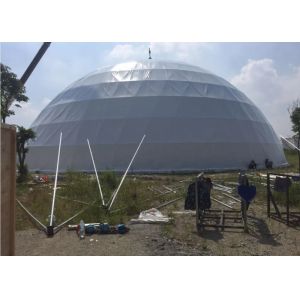 PVC Sidewall Window Geodesic Dome Structure Custom Transparent Dome Tent