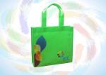 Printed Foldable Recyclable PP Non Woven Bag / Shopping Bags with Handle