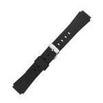 16mm TPU Watch Band , Mens Thick Black Rubber Watch Strap ROHS passed