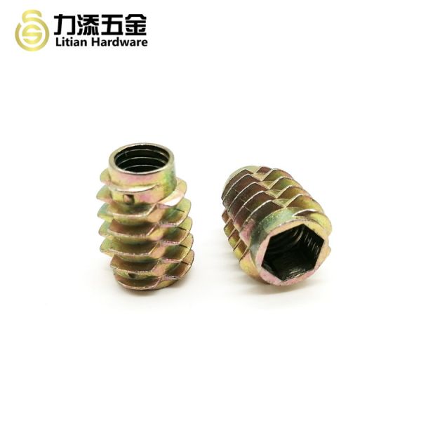 China OEM Hex Drive Threaded Inserts , M4 Wood Furniture Screw Inserts factory