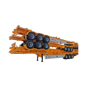 China CIMC Steel 3-Axle Container Transport Semi-Trailer with Mechanical or Air Suspension factory