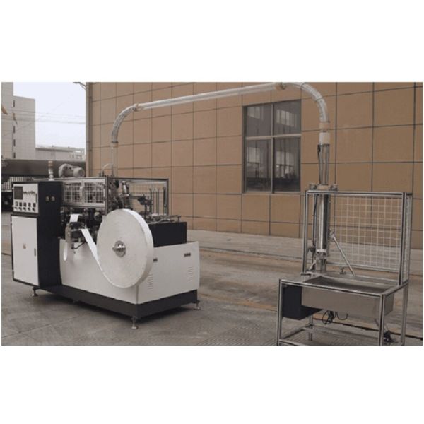 automatic lubrication one time 4kw fully automatic paper cup glass folding machine