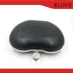 Factory sale apple shape gold iron metal purse frame box clutch frame for bag
