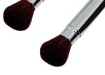 102mm Metal Handle Sliver Retractable Face Powder Brush Lightweight