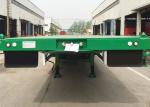 Green 3mm Semi Truck Flatbed Trailer 12 Metre Flatbed 3 Axle Truck