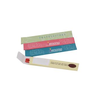 China Custom Name Logo Printing Creative Box Matches Chewing Gum Design Wooden White Tip Matches Sticks factory