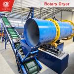 Air Flow Biomass Wood Sawdust Rotary Drum Drying Machine