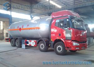 China 8 x 4 4 Axles Bobtail Liquid Propane Gas / LPG Tank Trailer Truck 15 Ton factory
