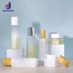 PP / Acrylic Refillable Cosmetic Bottles 100ml Square Perfume Bottle Custom