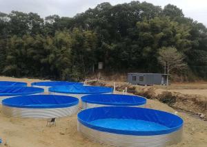 China Corrugated Steel 40m 2000L Aquaculture Water Tanks factory