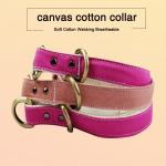 C506 Wholesale Canvas Adjustable Sublimation Dog Collars and Leads, Dog Collar