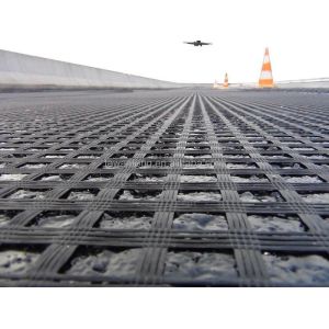 100m/roll PET Warp Knitted Geogrid for Retaining Walls Construction