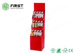 Customized Printed Logo Folding Promotion Cardboard Floor Display Stands For