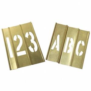 China 4inch Brass Interlocking Stencils Combination Set For Building School factory