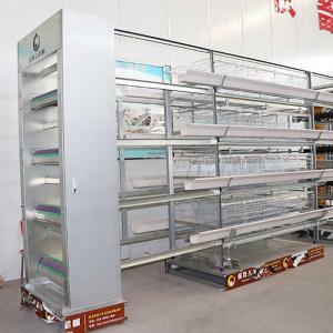 China High Laying Rate Layer Chicken Cage 195cm Long Less Disability 44 - 69kg Weight factory