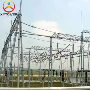 High Voltage Galvanized 220KV Power Transformer Substation Structures Electric
