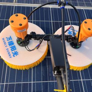 China Mobile Style Double-Disc Spin Brush for High Speed Cleaning Solar Panels Photovoltaic Stations Windows factory