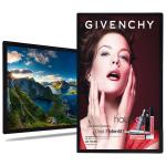 wall mounted 65 inch wifi 3G 4G Car and taxi Advertising lcd screen high quality