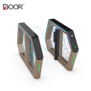 China Acrylic Tempered Glass IP20 Pedestrian turnstile gate RS485 factory