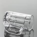 Embossed 13oz Glass Drinking Cups Transparent 370ml Lead Free Engraved Beer