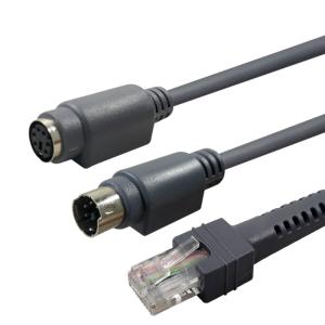 China 9.8ft 3m Ps2 Connector Cable CBA-K01-S10PAR For Symbol DS4208 DS6608 factory