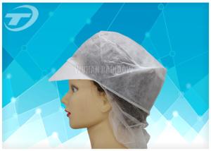 China Women SPP Snood Disposable Surgical Caps With Peak And Hairnet factory