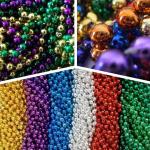 Wholesale 4mm 6mm 7mm 8mm Plastic Ball Chain Silver Ball Chain White Gold Ball