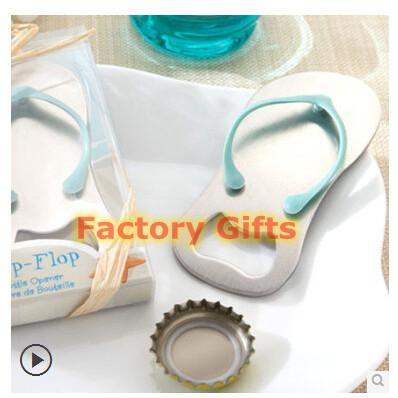 Eco Friendly Unusual Wedding Favours Blue Stainless Steel Bottle Opener Long