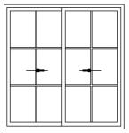 French Balcony UPVC Sliding Window And Door Anti Theft