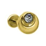 Surgical Steel Stud Labret Lip Piercing Jewelry Internal Threaded 16G 6mm 8mm