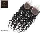 Fine Hand Tie 8A 10 inch Remy Human Hair Closure Water Wave 25.4cm