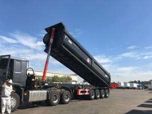 China 137500 to 26000*2500to2550 height Vercoe Dump U-Shaped End Rear Tipper Dumper Trailer factory