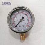 EN837-1 Glycerine 63mm 1psi 0- 600 Psi Npt 1/4 Oil Filled Pressure Gauge